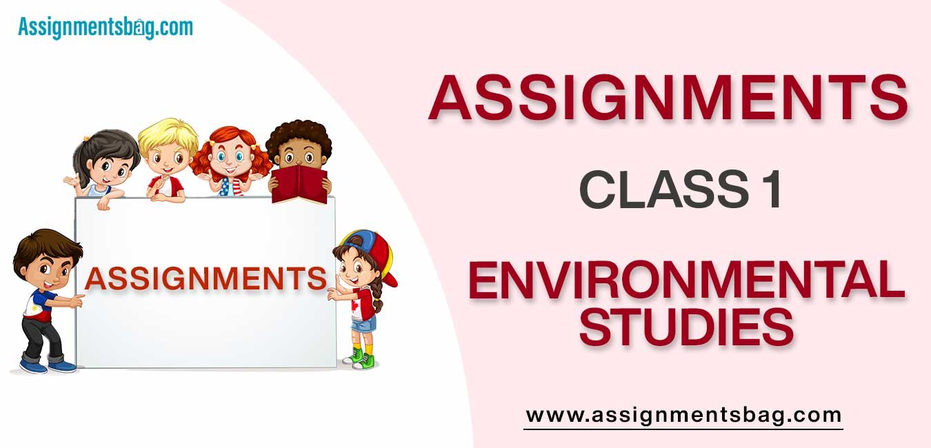 Assignments For Class 1 Environmental Studies