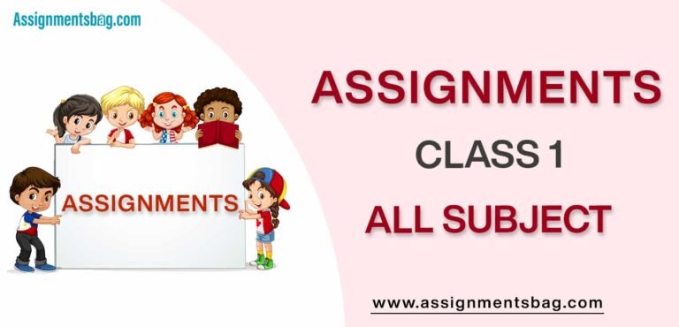 class 1 assignments