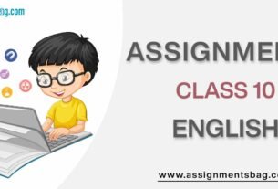 Assignments For Class 10 English