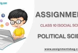 Assignments For Class 10 Political Science