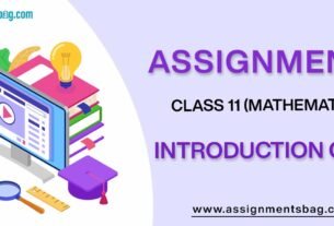 Assignments For Class 11 Mathematics Introduction Of 3D