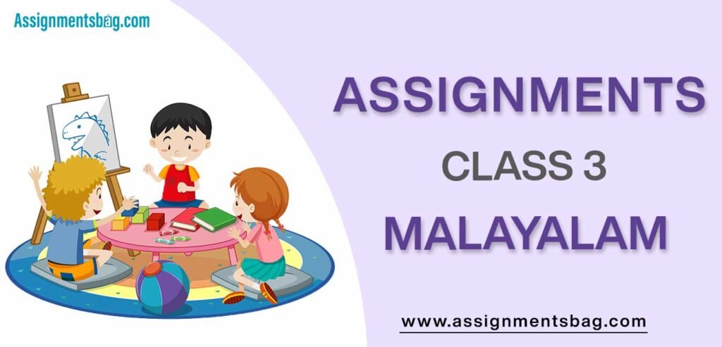 Assignments For Class 3 Malayalam