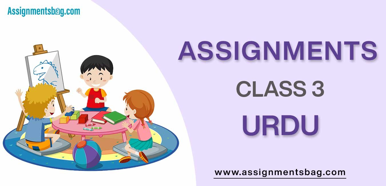 Assignments For Class 3 Urdu