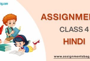 Assignments For Class 4 Hindi