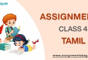 Assignments For Class 4 Tamil