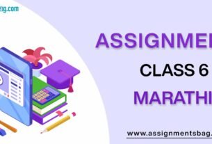 Assignments For Class 6 Marathi