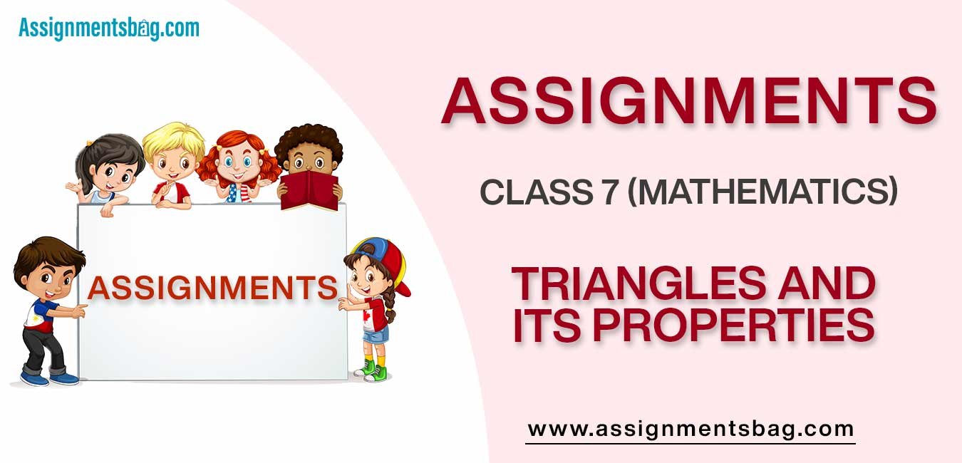 Assignments For Class 7 Mathematics Triangles And Its Properties