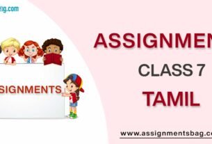 Assignments For Class 7 Tamil