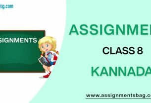Assignments For Class 8 Kannada