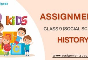 Assignments For Class 9 Social Science History