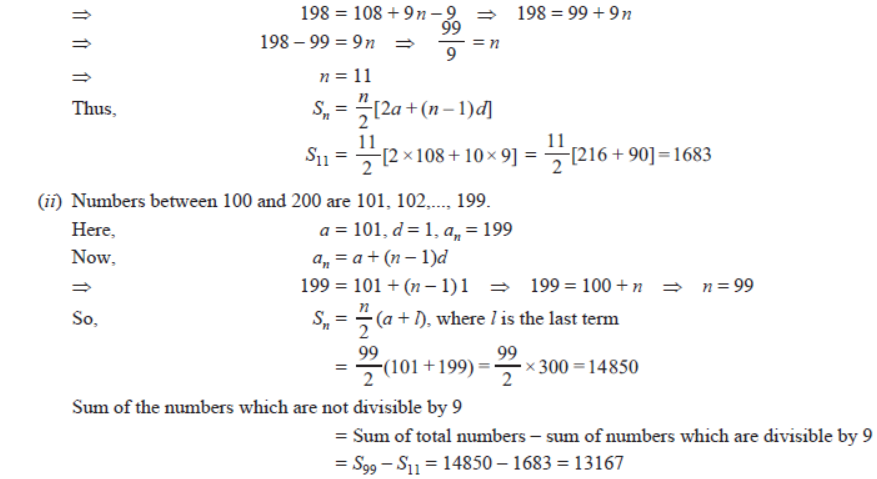 Assignments For Class 10 Mathematics Arithmetic Progression