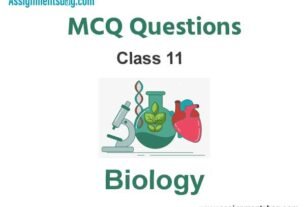 MCQ Questions For Class 11 Biology