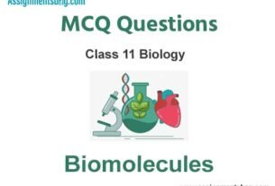 MCQ Questions Chapter 9 Biomolecules Class 11 Biology