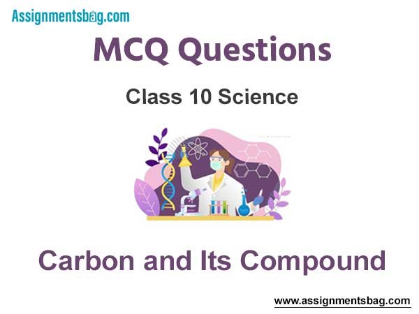 MCQ Questions Chapter 4 Carbon and Its Compound Class 10 Science