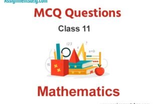 MCQ Questions For Class 11 Mathematics
