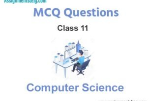 MCQ Questions For Class 11 Computer Science