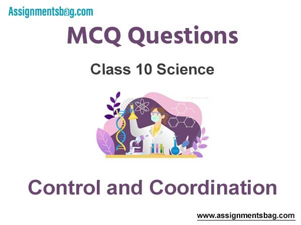 MCQ Questions Chapter 7 Control and Coordination Class 10 Science
