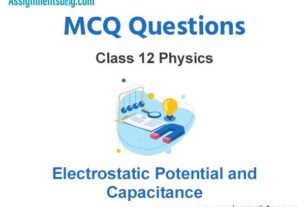 MCQ Questions Chapter 2 Electrostatic Potential and Capacitance Class 12 Physics