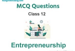 MCQ Questions For Class 12 Entrepreneurship