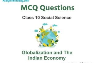 MCQ Questions Chapter 4 Globalization and The Indian Economy Class 10 Social Science