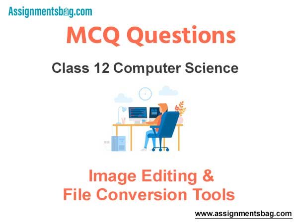 MCQ Questions Chapter 8 Image Editing & File Conversion Tools Class 12 Computer Science