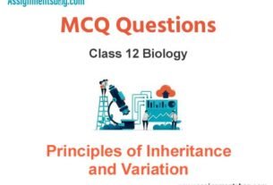 MCQ Questions Chapter 5 Principles of Inheritance and Variation Class 12 Biology