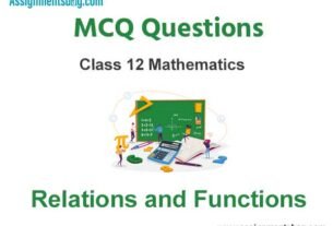 Class 12 relations and functions MCQ