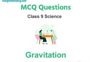 gravitation class 9 mcq