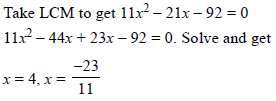 Assignments Chapter 4 Quadratic Equation Class 10 Mathematics