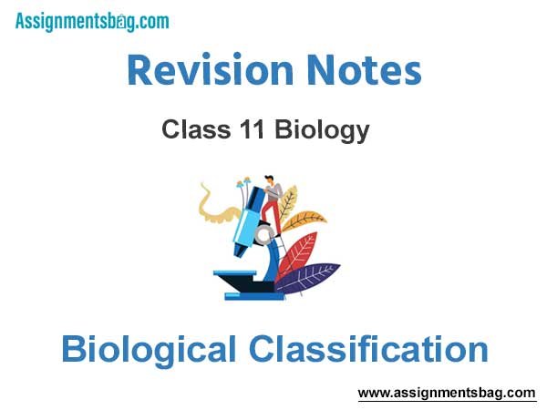 Biological Classification Class 11 Biology Revision Notes