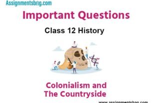 Colonialism and The Countryside Class 12 History Important Questions
