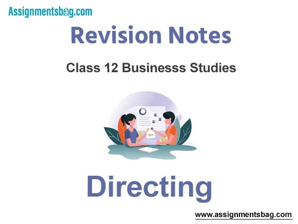 Directing Revision Notes