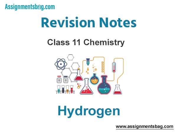 Hydrogen Revision Notes