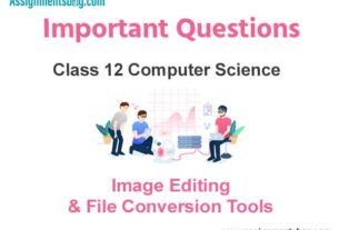 Image Editing & File Conversion Tools Class 12 Computer Science Important Questions