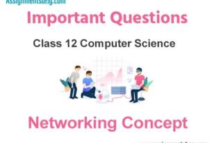 Networking Concept Class 12 Computer Science Important Questions