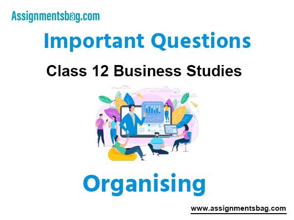 Organising Class 12 Business Studies Important Questions