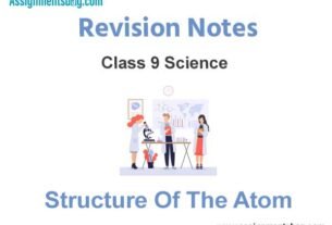 Structure Of The Atom Revision Notes
