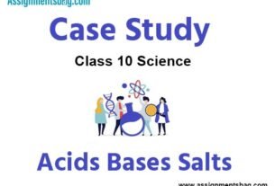 Case Study MCQ Questions Chapter 2 Acids Bases Salts