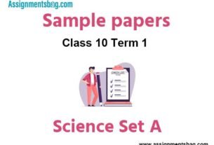 CBSE Class 10 Science Sample Paper