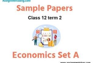 CBSE Class 12 Economics Sample Paper