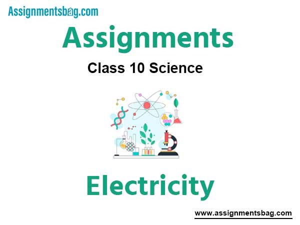 Assignments Chapter 12 Electricity Class 10 Science