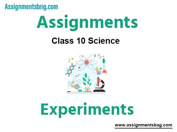 Assignment on Experiments in Class 10 Science