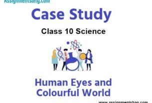 Case Study MCQ Questions Chapter 11 Human Eyes and Colourful World