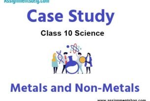 Case Study MCQ Questions Chapter 3 Metals and Non-Metals
