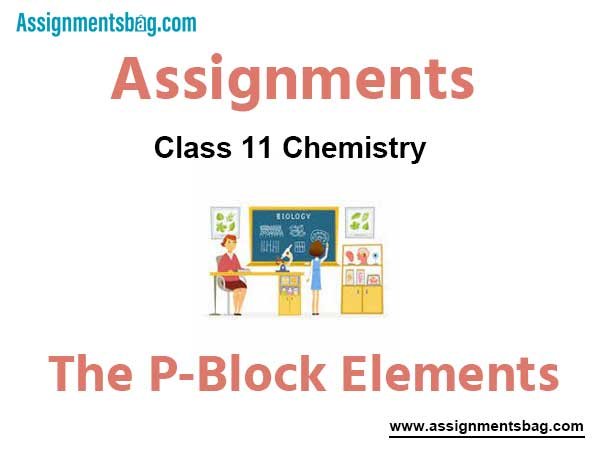 Assignments Class 11 Chemistry The p-Block Elements