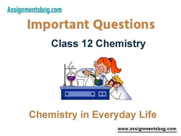 Chemistry in Everyday Life Class 12 Chemistry Important Questions