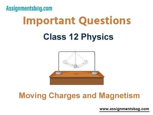 Moving Charges and Magnetism Class 12 Physics Important Questions
