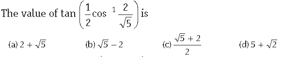 MCQ Questions Chapter 2 Inverse Trigonometric Functions Class 12 Mathematics
