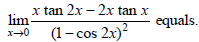 Limits and Derivatives VBQs Class 11 Mathematics