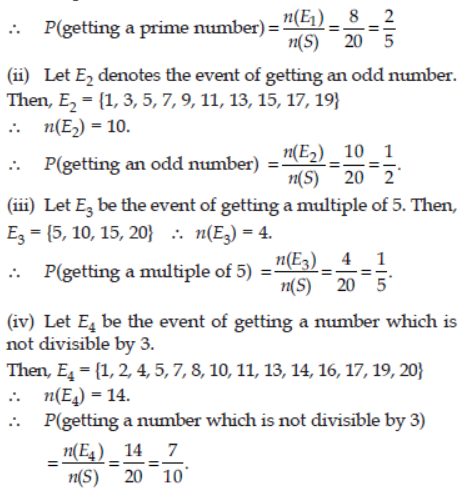 Probability Class 11 Mathematics Important Questions